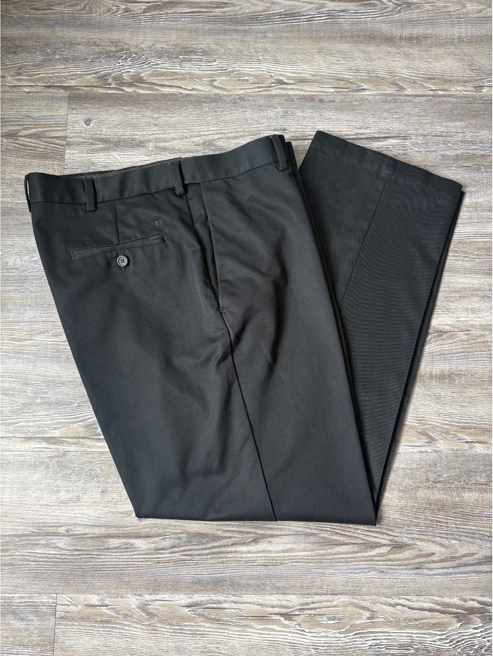 Haggar Men’s Black Dress Pants 36x30 Classic Fit 100% Cotton